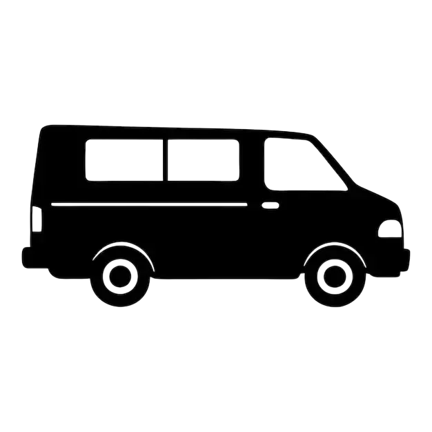 Air-conditioned modern transfer van interior in Rhodes